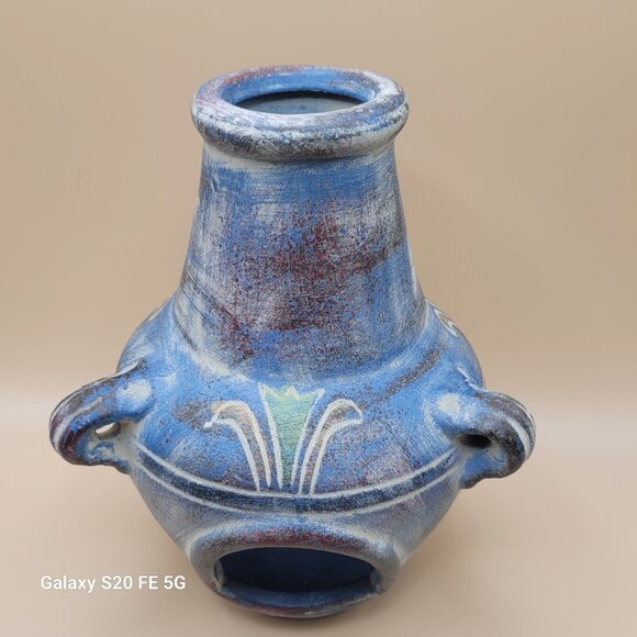 CHIMINEA SHAPED POTTERY VOTIVE OR TEA LIGHT CANDLE HOLDER - Picture 2 of 14